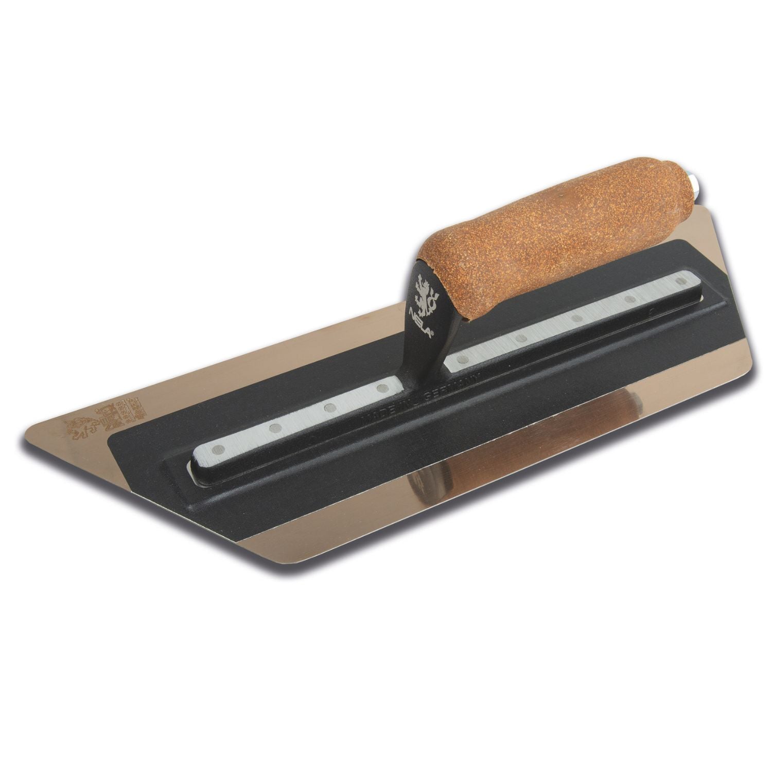 Premium Venezianische Glättekelle Supreme Flex Gold Trapezform (Rhombus) – Detailansicht 2
