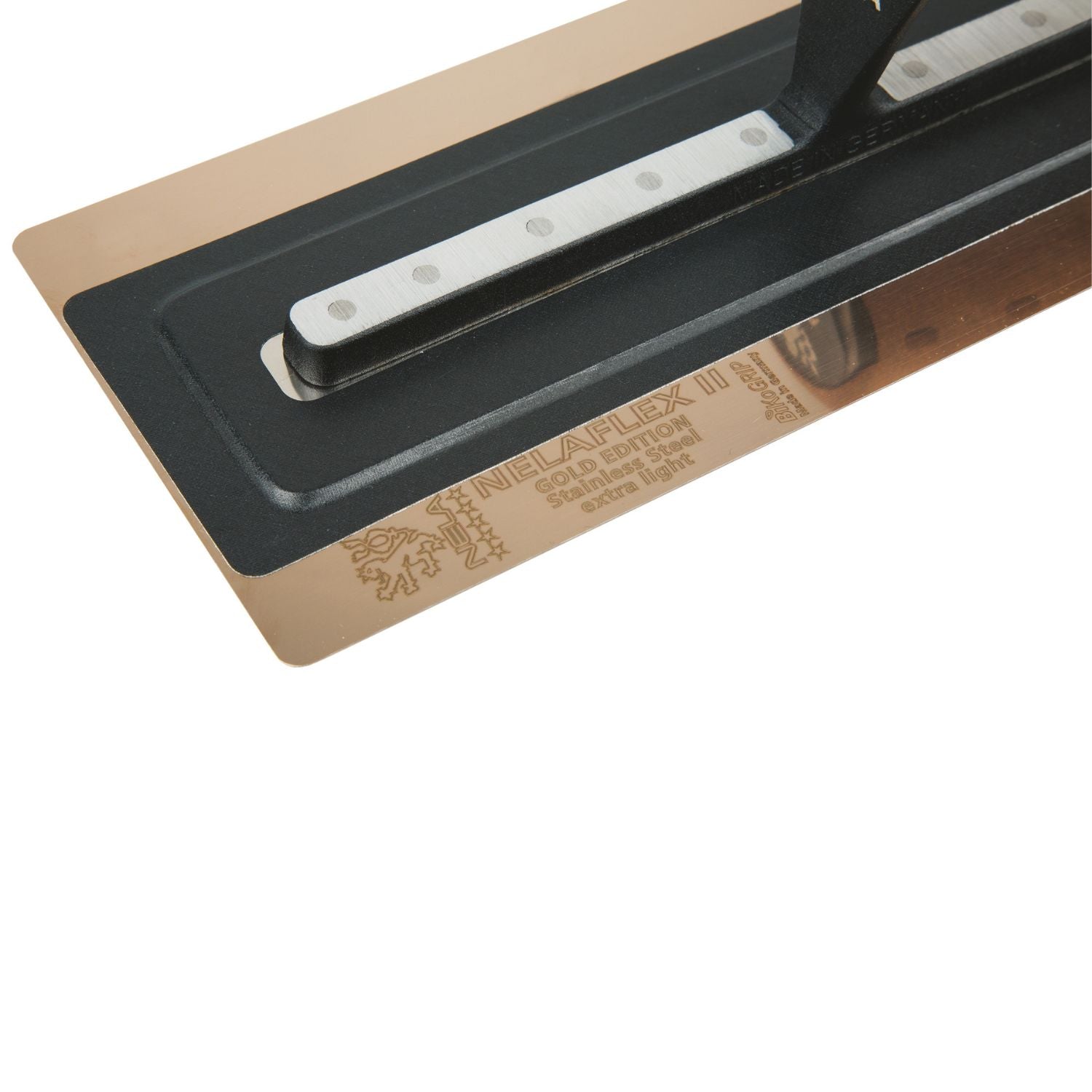 Premium NELAFLEX II Gold Glättekelle 0,3mm Blattstärke rostfrei – Detailansicht 2