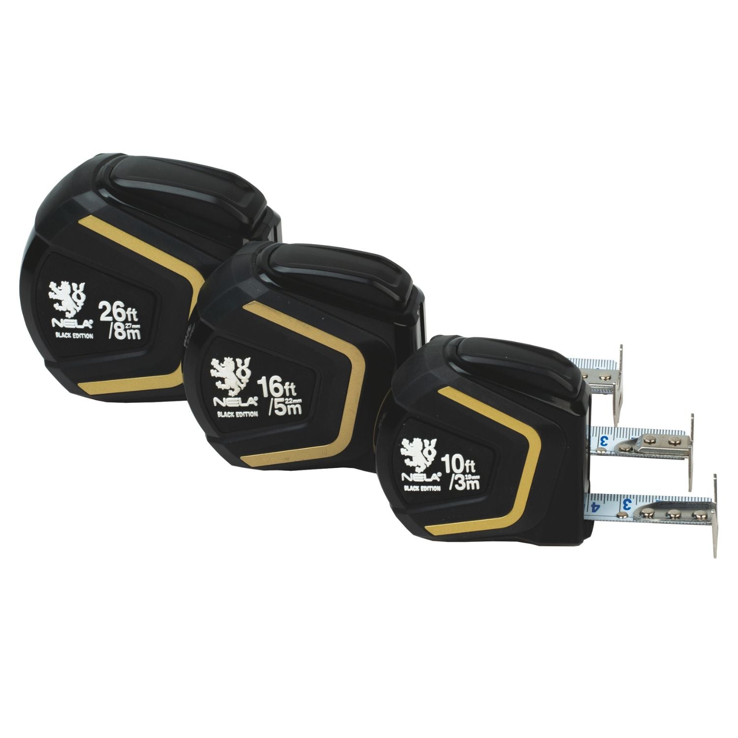 Black Edition Rollband Maßband extra stabil – Produktansicht