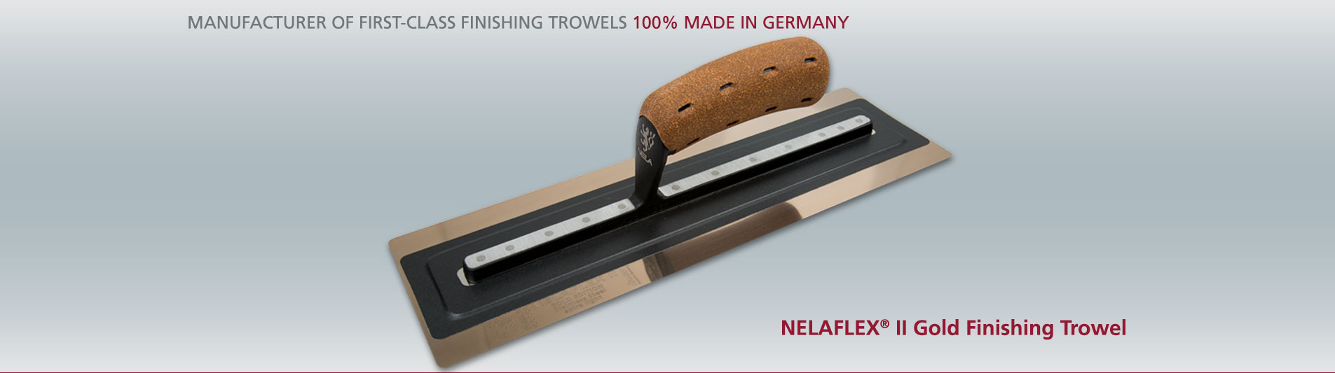 Nela FLEX II Gold Edition Premium Finishing Plastering Trowel NelaFLEX Cork 